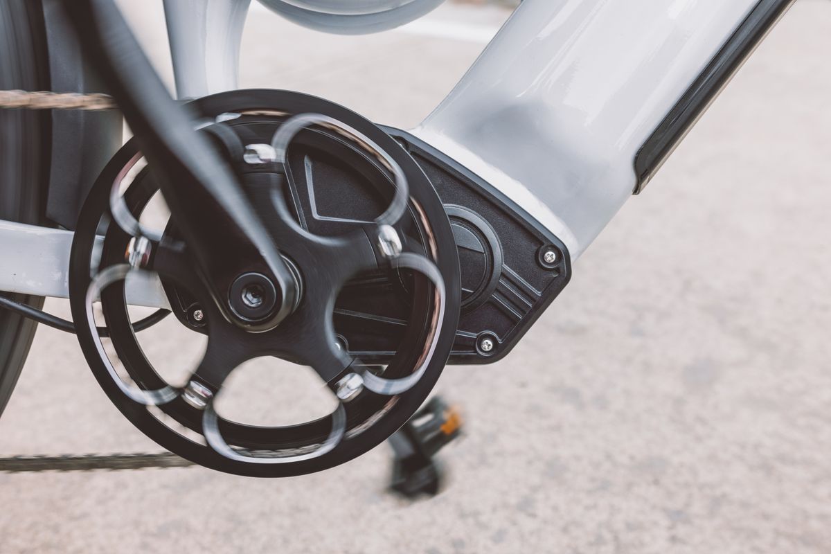 Bicycle drivetrain close-up