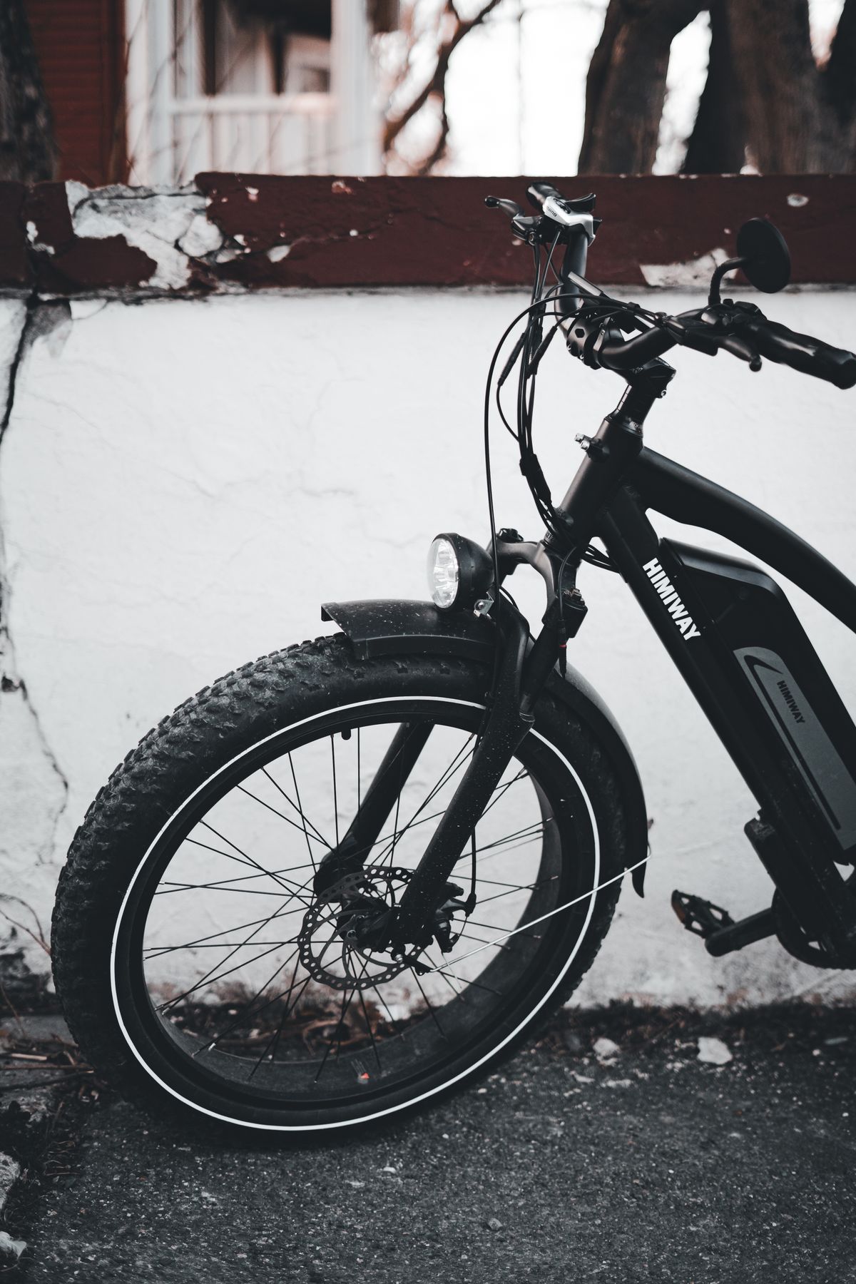 Modern electric bicycle with fat tyres